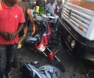 ACCIDENT DE CIRCULATION À COTONOU : Des vies épargnées, deux engins emportées