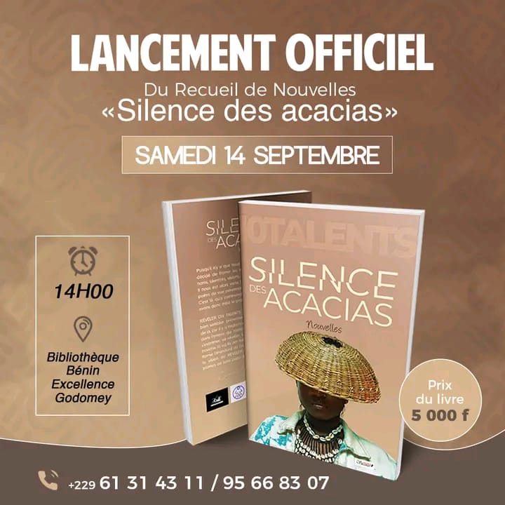 SILENCES DES ACACIAS : Le grand lancement de l’anthologie prévu pour le 14 septembre prochain