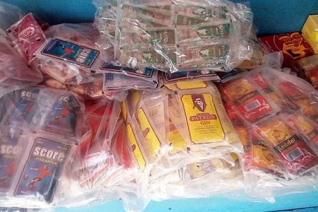 COMMUNE DE KOUANDÉ : Une importante quantité de boissons en sachet  saisie
