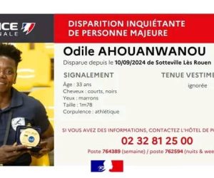 FRANCE/DISPARITION SUBITE DE L&rsquo;ATHLÈTE BÉNINOISE ODILE AHOUANWANOU : La police sans nouvelles depuis sept jours