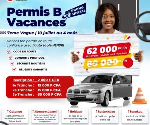 VACANCES 2025 : Hendri Drive Center démocratise le permis de conduire à 62.000 F seulement