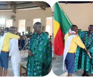 INVESTITURE ET LANCEMENT DE CAMPAGNE POUR LE COMMISSARIAT GÉNÉRAL DES SCOUTS CATHOLIQUES DU BÉNIN: Avec Édouard Goudémé, Joël Sènahoun lance l’assaut