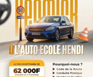 LANCEMENT DE LA 13ᵉ VAGUE : HENDRI Auto-École rend le permis B accessible à 62.000 FCFA