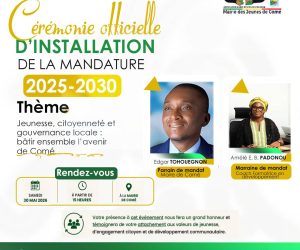 MAIRIE DES JEUNES DE COMÉ : La nouvelle mandature officiellement installée ce samedi