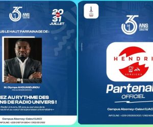 35 ANS DE RADIO UNIVERS/UAC : Le PDG Olympe Ahouandjinou et Hendri Services s&rsquo;engagent aux côtés d&rsquo;un patrimoine médiatique universitaire