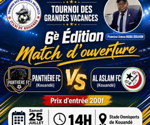 6È ÉDITION DU TOURNOI DES GRANDES VACANCES (TGV) : Aminou Mama Ibrahim relance la passion du football à Kouandé